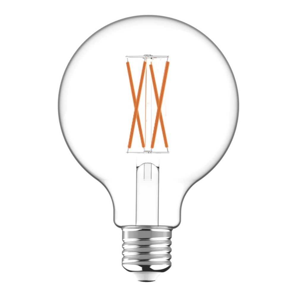 LAP E27 G95 LED Virtual Filament Light Bulb 470lm 2.2W Screwfix