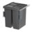Essentials Vigote Pull-Out Bin Anthracite 64Ltr
