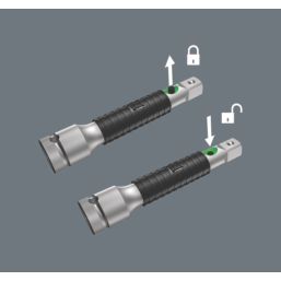 Wera 1/4" Drive 8796 LA Zyklop Long Extension With Flexible-Lock 215mm