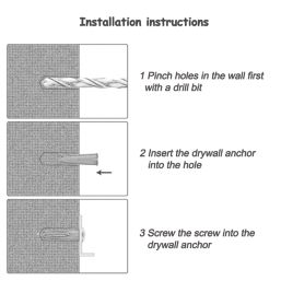 Easyfix  Wall Plugs 10mm x 44mm 100 Pack