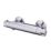 Mulga Exposed Single Outlet Thermostatic Silver Mixer Shower Valve