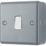 British General  10AX 1-Gang 2-Way Metal Clad Single Light Switch with White Inserts