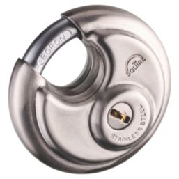 Squire DCL1 KA Stainless Steel Keyed Alike Water-Resistant  Disc Padlock 70mm