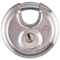 Squire DCL1 KA Stainless Steel Keyed Alike Water-Resistant  Disc Padlock 70mm