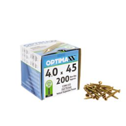 Optimaxx  PZ Countersunk  Wood Screws 4mm x 45mm 200 Pack