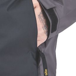 Site Orser Waterproof Jacket Grey / Black 2X Large Size 57" Chest