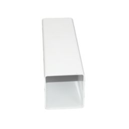 FloPlast  Square Downpipes White 65mm x 2.5m 6 Pack