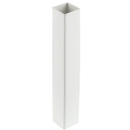 FloPlast  Square Downpipes White 65mm x 2.5m 6 Pack
