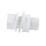 FloPlast Straight Tank Connectors White 21.5mm 5 Pack