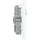 British General Evolve 13A 2-Gang SP Switched Socket + 3.25A 45W 2-Outlet Type C USB Charger Pearlescent White with White Inserts