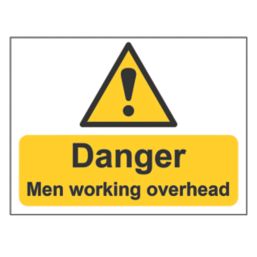 Essentials  "Danger Men Working Overhead" Sign 300mm x 400mm