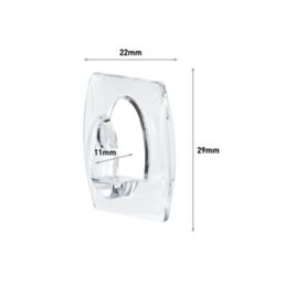 Command Clear Self-Adhesive Mini Hooks with Strips 18 Piece Set