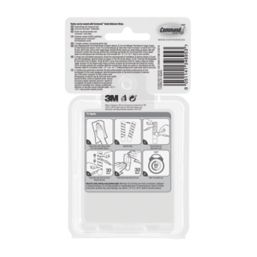 Command Clear Self-Adhesive Mini Hooks with Strips 18 Piece Set - Screwfix