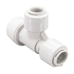 FloPlast FloFit+ Plastic Push-Fit Reducing Tee 28mm x 22mm x 22mm
