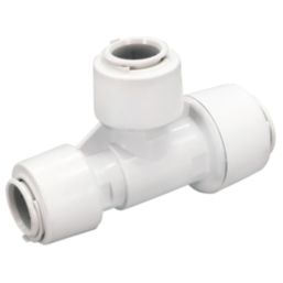 FloPlast FloFit+ Plastic Push-Fit Reducing Tee 28mm x 22mm x 22mm