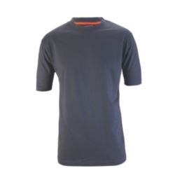 Scruffs  Short Sleeve Worker T-Shirt Navy Large 44" Chest