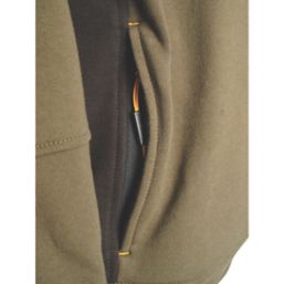 JCB Trade Crew Sweatshirt Olive Medium 40-42" Chest