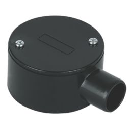 Deta TTE 1 Way 20mm Terminal Box Black