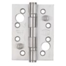 Smith & Locke  Satin Stainless Steel Grade 13 Fire Rated Security Hinges 102mm x 76mm 2 Pack