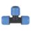 Flomasta  Polybutylene, PEX & Copper Push-Fit Equal MDPE Tee 20mm