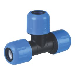 Flomasta  Polybutylene, PEX & Copper Push-Fit Equal MDPE Tee 20mm
