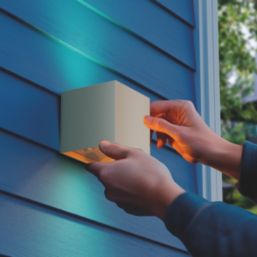 Calex Volterra Indoor & Outdoor Rechargeable LED Up & Downlight With PIR Sensor Sand 170lm