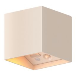 Calex Volterra Indoor & Outdoor Rechargeable LED Up & Downlight With PIR Sensor Sand 170lm