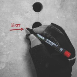 TRACER  Medium Tip Red Permanent Marker