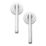 Designer Levers Scylla Lever on Rose Door Handle Pair Polished Chrome