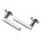 Designer Levers Scylla Lever on Rose Door Handle Pair Polished Chrome