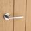 Designer Levers Scylla Lever on Rose Door Handle Pair Polished Chrome