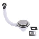 McAlpine 1 Bowl Polished Stainless Steel 115mm Sink Strainer Waste with Overflow & Cover