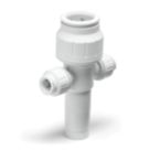 JG Speedfit PEM582215AWP Plastic Push-Fit Reducing 2 Port Plumbing Manifold 22mm x 10mm