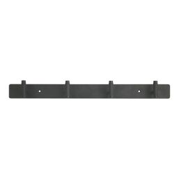Essentials 4-Hook Rail Matt Black 450mm x 36mm