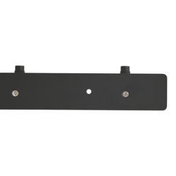 Essentials 4-Hook Rail Matt Black 450mm x 36mm