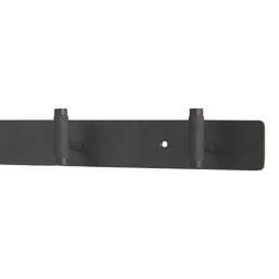 Essentials 4-Hook Rail Matt Black 450mm x 36mm