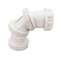 FloPlast WC23 Universal Compression Waste Adjustable Bend  40mm