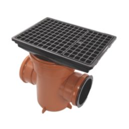 FloPlast Push-Fit Double Socket Rectangular Grid Back-Inlet Bottle ...