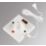 MK  50A 1-Way Pull Cord Switch White with Neon