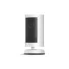 Ring Cam Plus Battery-Powered White Wireless 2K Outdoor Cylinder Smart Camera