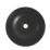Swirl Chagan Matt Black Basin No Tap Holes 328mm