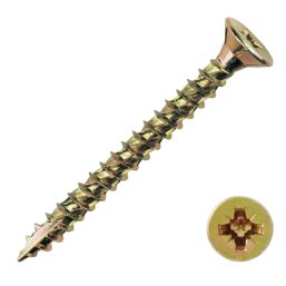 TurboGold  PZ Double-Countersunk  Multipurpose Screws 4mm x 50mm 200 Pack
