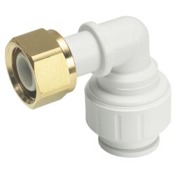 JG Speedfit  Plastic Push-Fit Angled Tap Connector 15mm x 1/2"