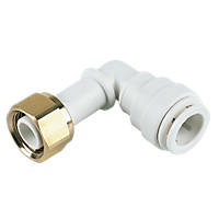 JG Speedfit  Plastic Push-Fit Angled Tap Connector 15mm x ½"