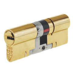 Yale Fire Rated 3 Star Double Platinum Euro Profile Cylinder 40-50 (90mm) Brass