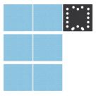 Trend Pro Mesh AB/QTR/M7/P 80, 120 & 180 Grit Mesh Multi-Material Quarter Sheet Sanding Pads with Pad Saver  x  7 Pack