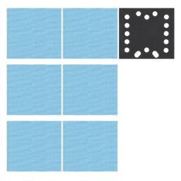 Trend Pro Mesh AB/QTR/M7/P 80, 120 & 180 Grit Mesh Multi-Material Quarter Sheet Sanding Pads with Pad Saver  x  7 Pack