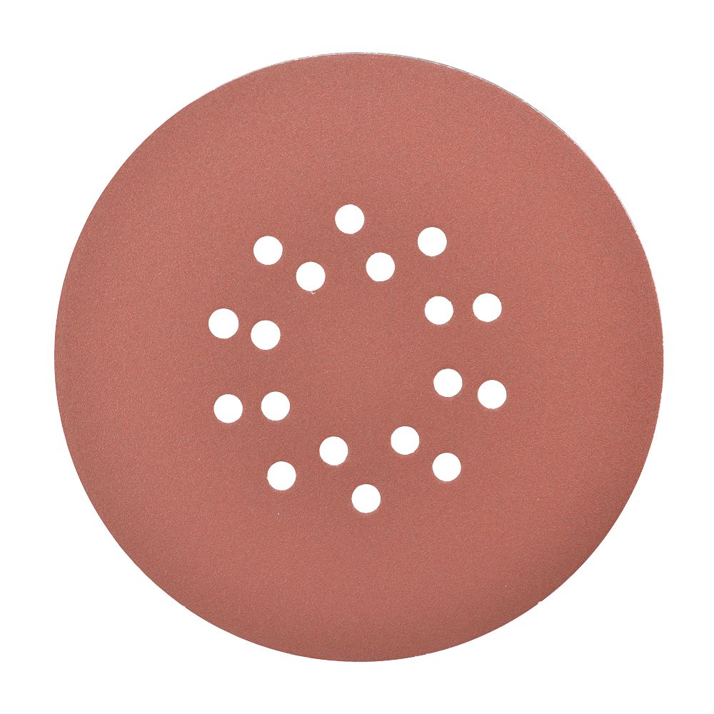 Essentials 120 Grit 18Hole Punched Wood Sanding Discs 225mm 5 Pack