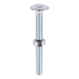 Timco Carriage Bolts Carbon Steel Zinc-Plated M6 x 60mm 100 Pack