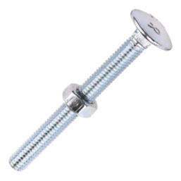 Timco Carriage Bolts Carbon Steel Zinc-Plated M6 x 60mm 100 Pack